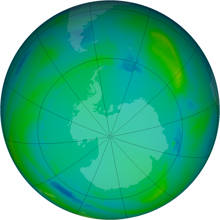 Ozone Map 1987-07-21